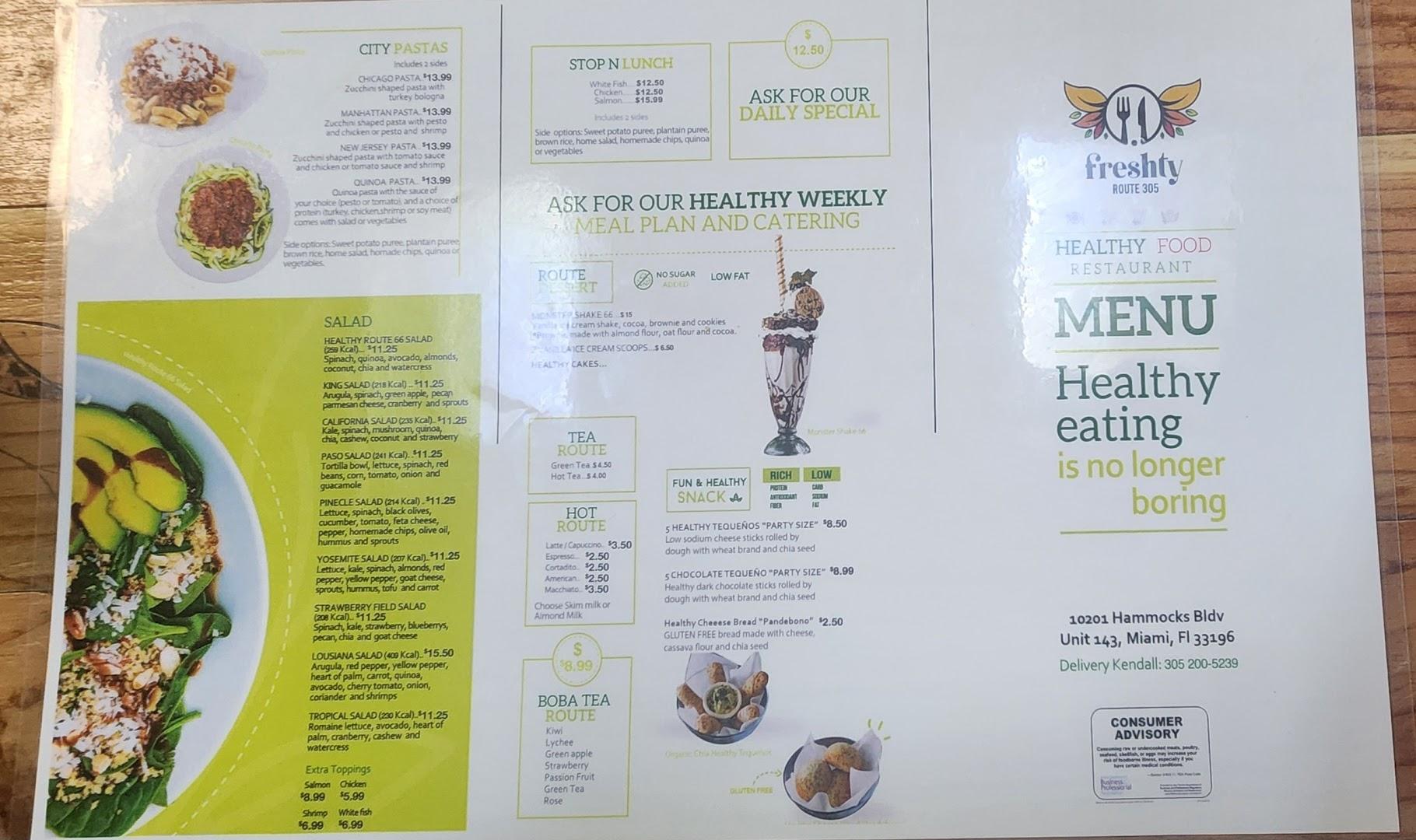 Freshty Route 305 Menu image 2